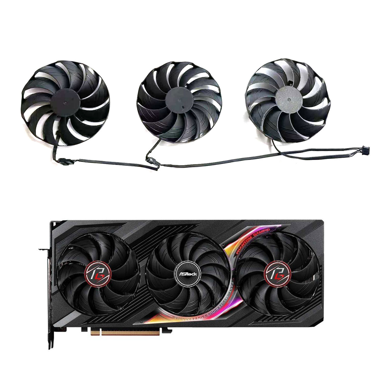 Rx 7800 Xt 16Gb - Новый вентилятор охлаждения 4PIN 98MM CF1010H12S