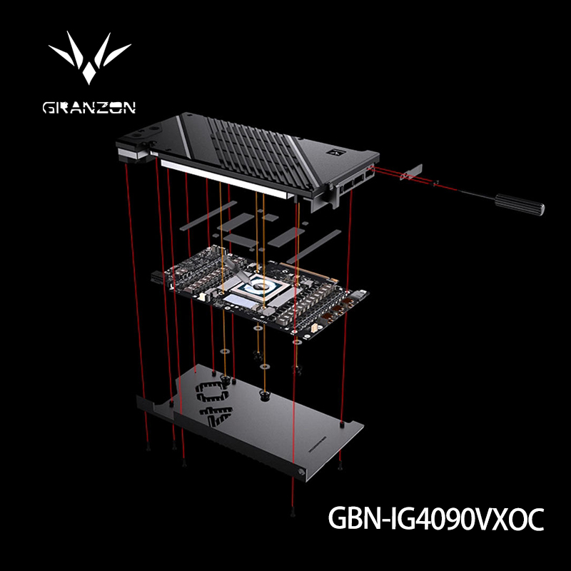Rtx 4090 Water Block Full Cover - Водоблок Granzon для видеокарты Colorful IGame