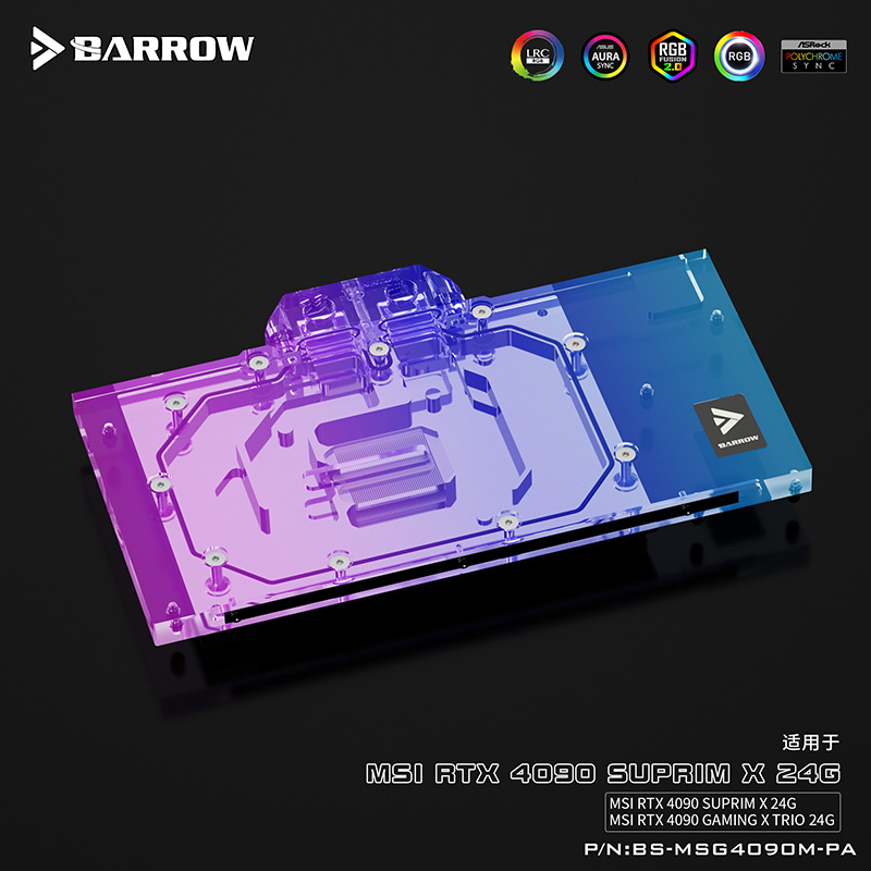 Rtx 4090 Water Block Full Cover - Водоблок BARROW G1/4