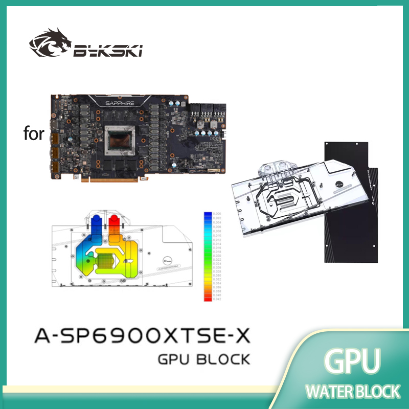 Rx 6900 Xt 16Gb - Водяной блок графического процессора Bykski для