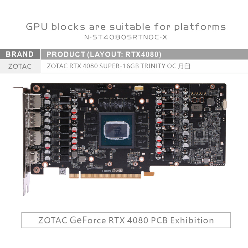 Водоблок Bykski N-ST4080SRTNOC – обзор и цена Rtx 4080 Water Cooling Block