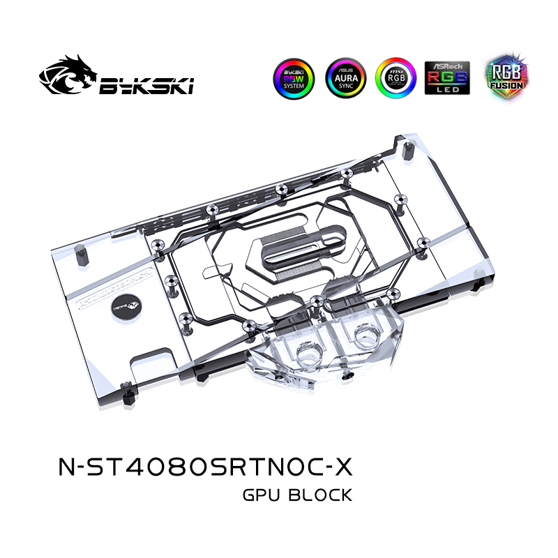 Водоблок Bykski N-ST4080SRTNOC – обзор и цена Rtx 4080 Water Cooling Block