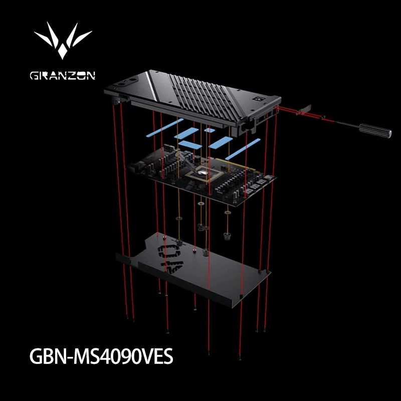 Granzon GBN-MS4090VES, водяной – обзор и цена Rtx 4090 Water Block Full Cover