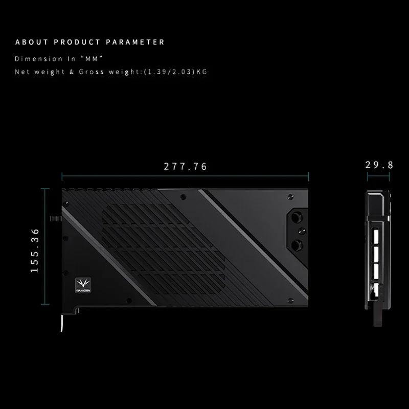 Granzon GBN-MS4090VES, водяной – обзор и цена Rtx 4090 Water Block Full Cover