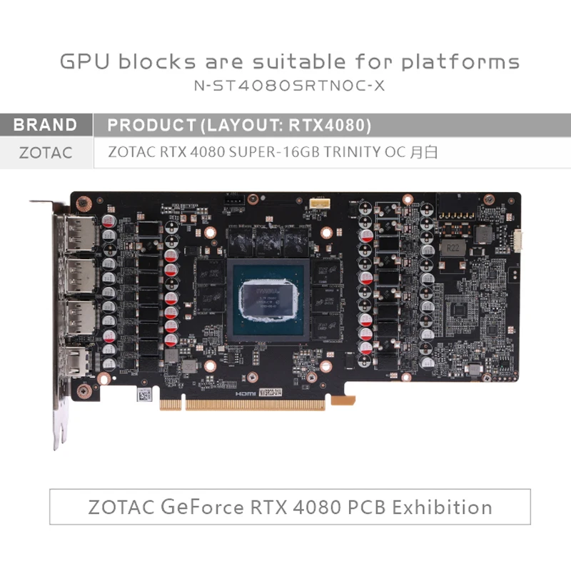 Блок для видеокарты Bykski GPU – обзор и цена Rtx 4080 Water Cooling Block