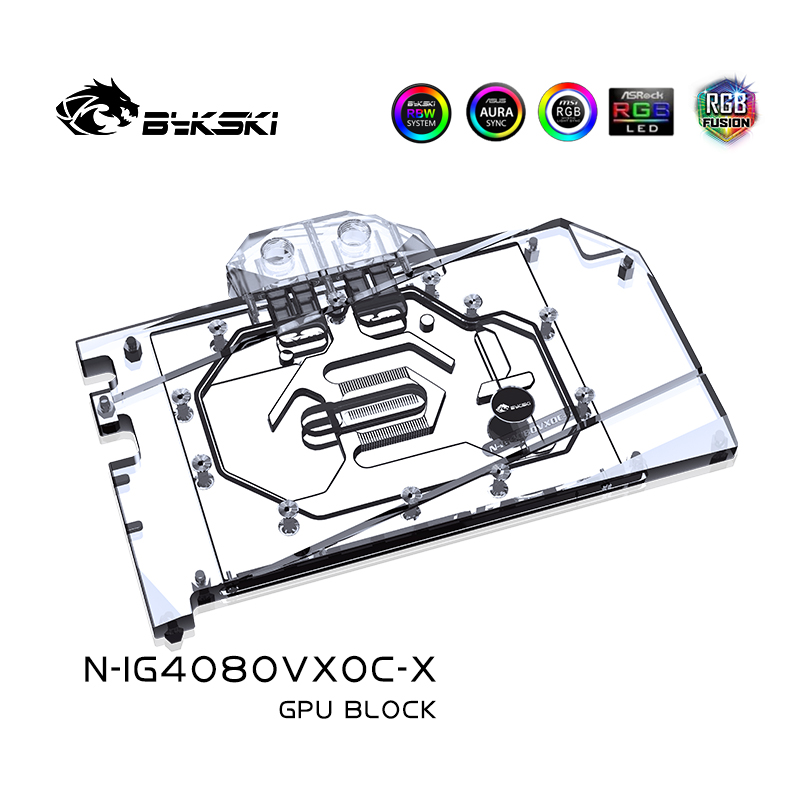 Водяной блок Bykski для красоч – обзор и цена Rtx 4080 Water Cooling Block