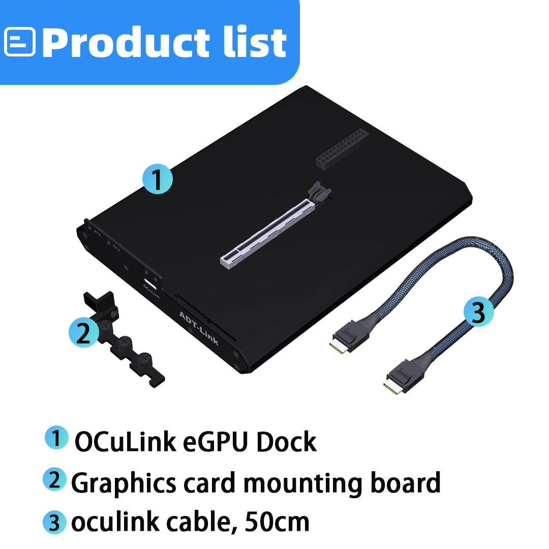 Док-станция OCuLink eGPU PCIe  – обзор и цена Oculink Gpu Dock Station